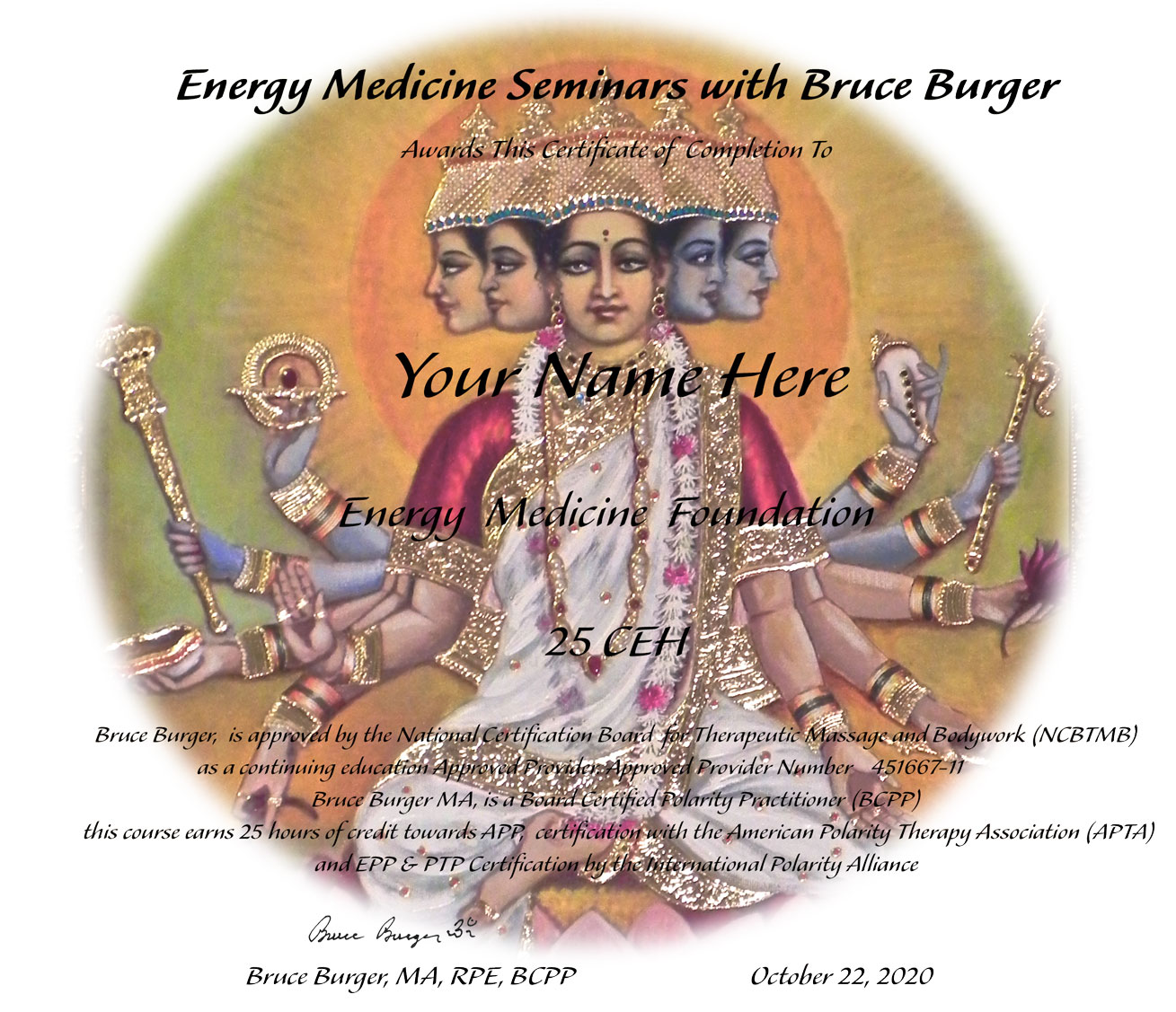 Energy Medicine Certificate